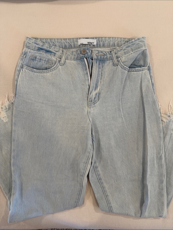 Vervet Denim - VERVET Light Blue High-Rise Cropped Jeans